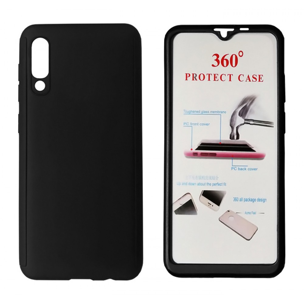 POWERTECH Θήκη Body 360° με Tempered Glass για Xiaomi Mi 9, μαύρη