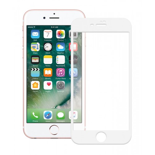 POWERTECH Tempered Glass 5D Full Glue TGC-0232 για iPhone 7 Plus, λευκό