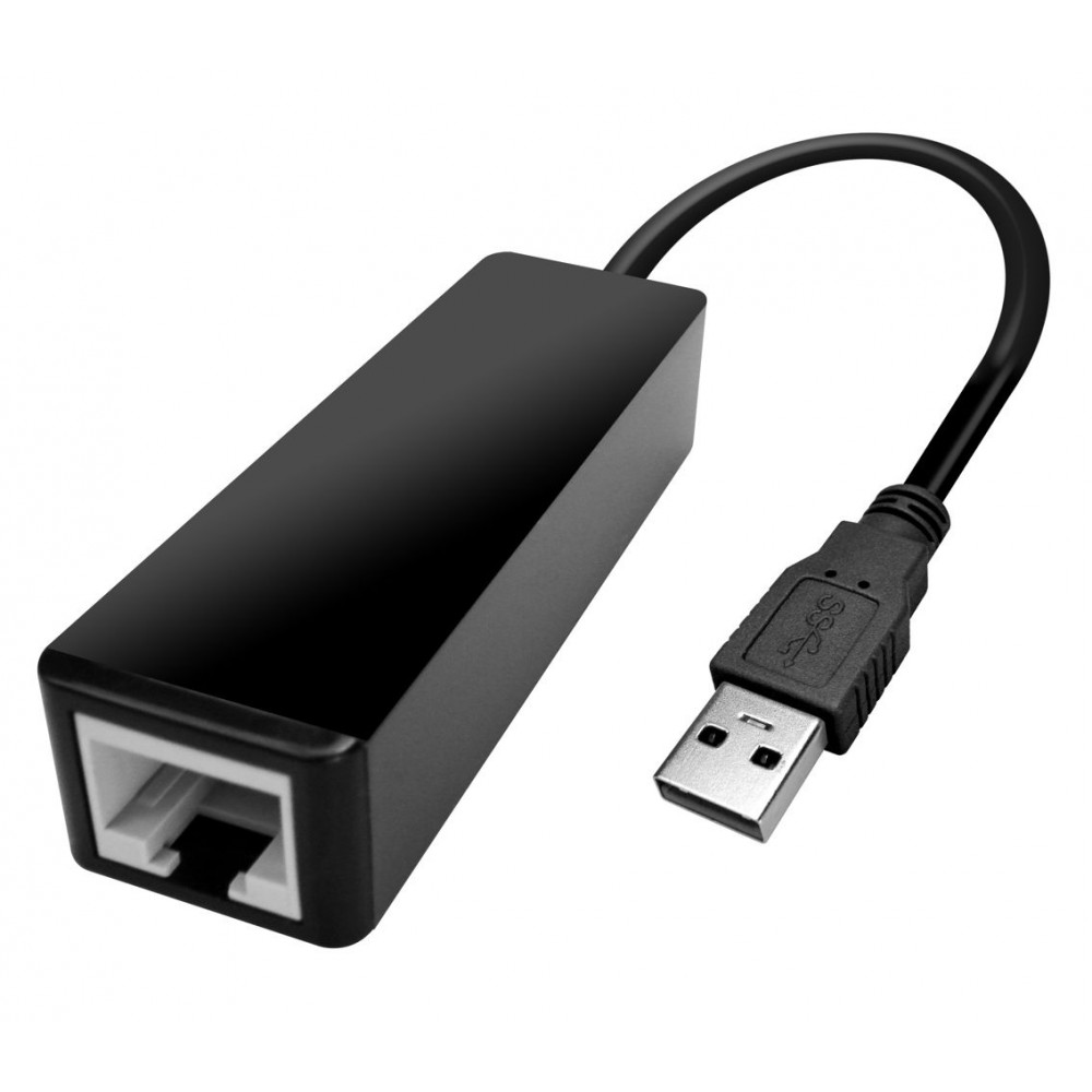 POWERTECH αντάπτορας δικτύου CAB-U035, USB, 1000Mbps Ethernet, μαύρος