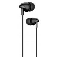 USAMS earphones με μικρόφωνο EP-39, 3.5mm σύνδεση, Φ10mm, 1.2m, μαύρα