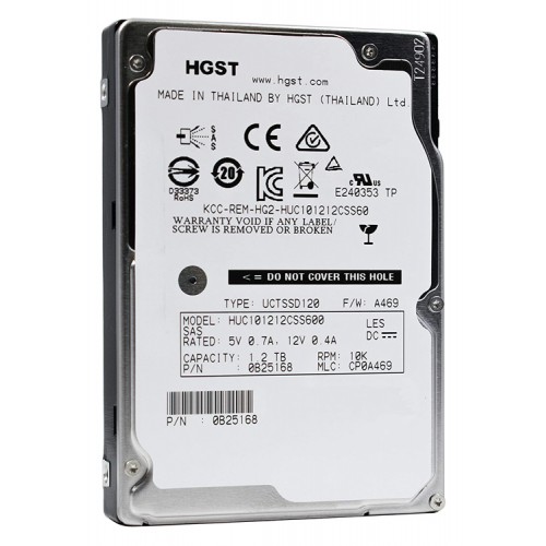 HGST used SAS HDD HUC101212CSS600, 1.2TB, 10K RPM, 6Gb/s, 2.5