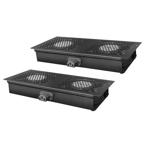 POWERTECH cooling fan για rack NETW-0009, 4x fans, 2x 29.5x13x4cm