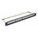 POWERTECH keystone patch panel NETW-0013, 19/1U, 24-port, 1U