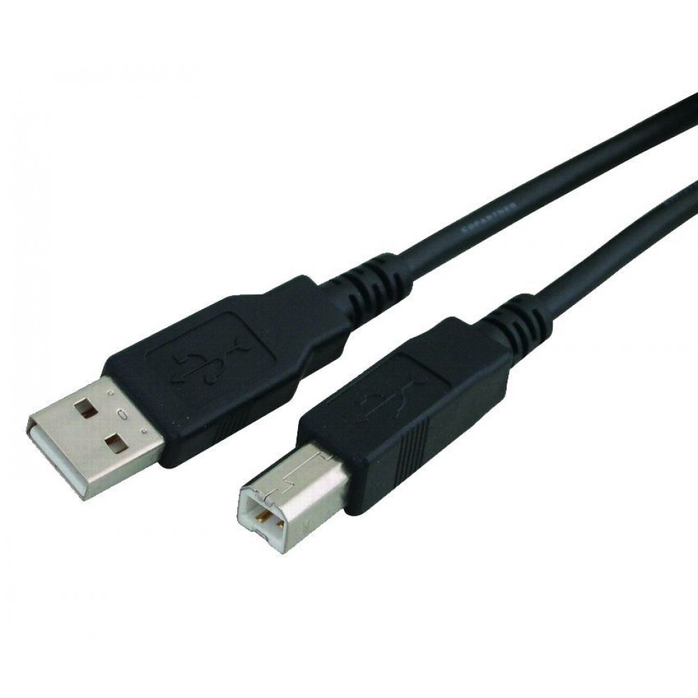 POWERTECH καλώδιο USB σε USB Type Β CAB-U050, copper, 3m, μαύρο