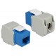 DELOCK Keystone module RJ45 86343, Cat 6 UTP, μπλε