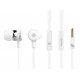 CELEBRAT earphones με μικρόφωνο D1, 3.5mm, Φ10mm, 1.2m flat, λευκά