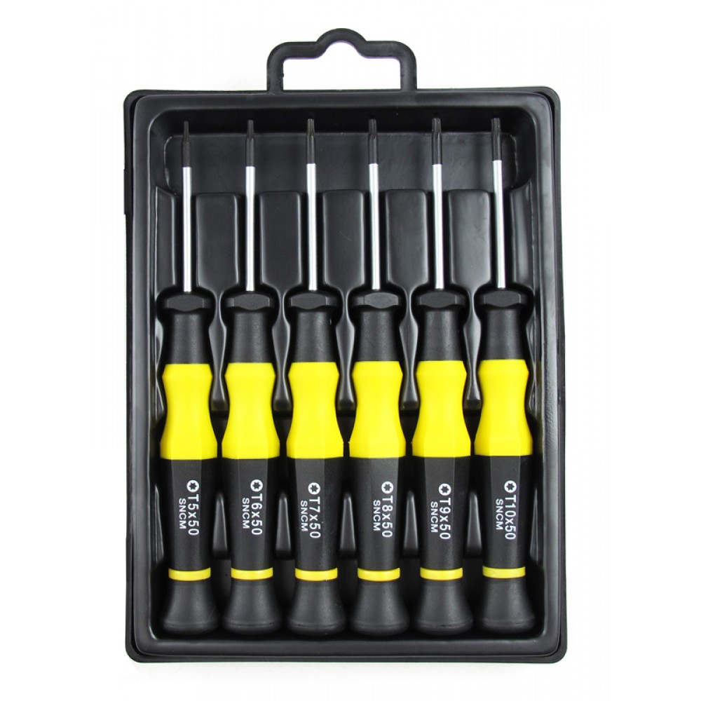 SPROTEK set κατσαβιδιών ακριβείας torx STD-3661, κασετίνα, 6 τεμάχια