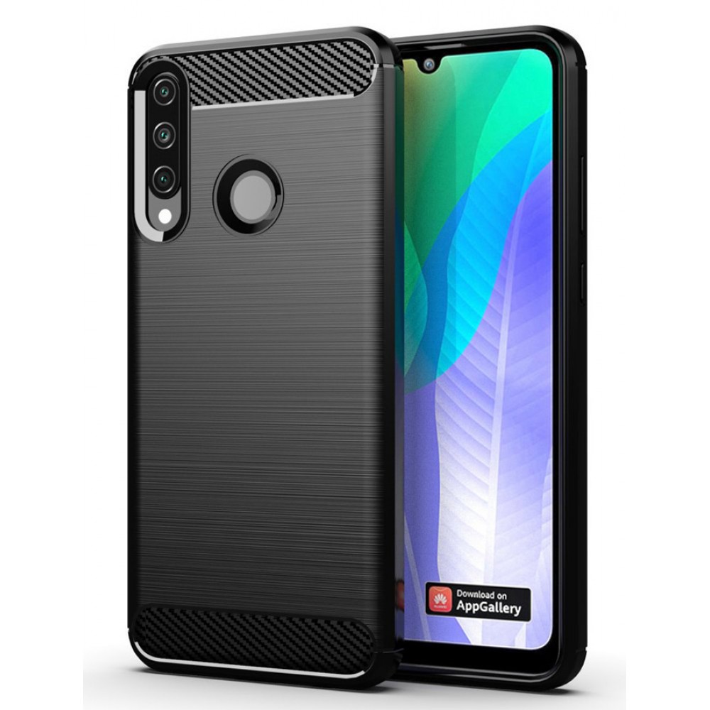 POWERTECH Θήκη Carbon Flex MOB-1524, Huawei Y6p, μαύρη