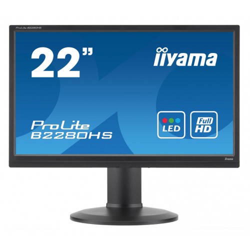 IIYAMA used οθόνη B2280HS LED, 22, Full HD, VGA/HDMI/DVI, Grade B