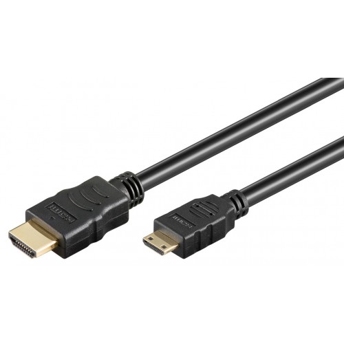 GOOBAY καλώδιο HDMI σε HDMI Mini 31931 με Ethernet, 4K/30Hz, 1.5m, μαύρο