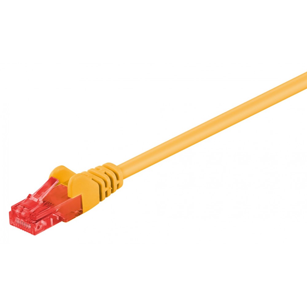 GΟOBAY καλώδιο δικτύου 68408, CAT 6 U/UTP, CCA, PVC, 3m, κίτρινο