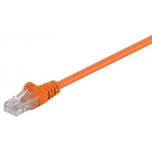 GOOBAY καλώδιο δικτύου 95218, CAT 5e U/UTP, CCA, PVC, 1m, πορτοκαλί