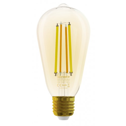 SONOFF Smart λάμπα LED Filament B02-F-ST64, Wi-Fi, 7W, E27, 1800K-5000K