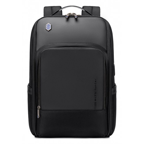 ARCTIC HUNTER τσάντα πλάτης B00403 με θήκη laptop 15.6, USB, 19L, μαύρη