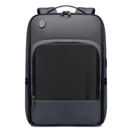 ARCTIC HUNTER τσάντα πλάτης B00403 με θήκη laptop 15.6, USB, 19L, γκρι