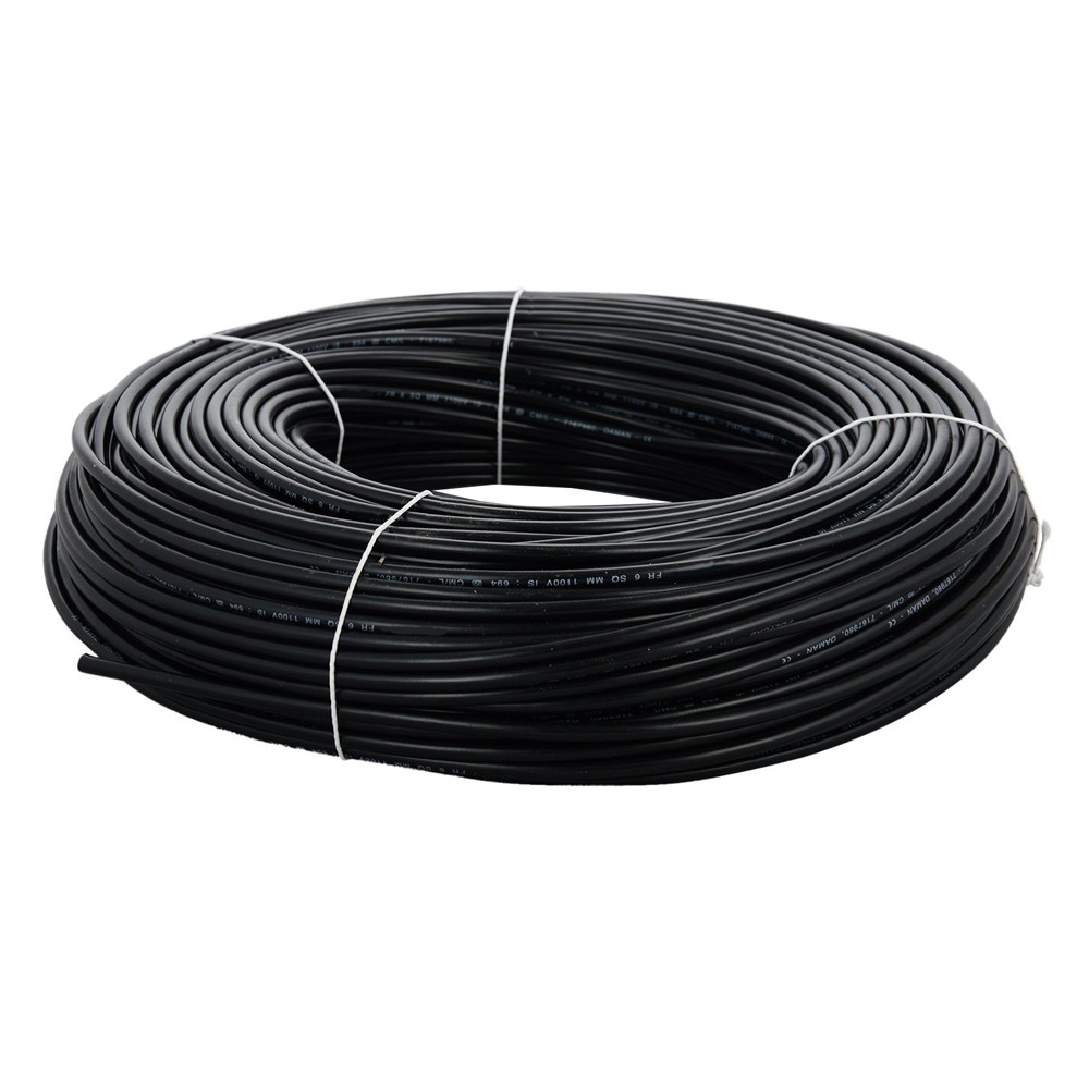 CABLEL καλώδιο H07V-U 4mm², 450/750V, 100m, μαύρο