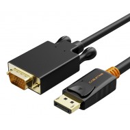 CABLETIME καλώδιο DisplayPort σε VGA CT-04G, 1080p, 1.8m, μαύρο