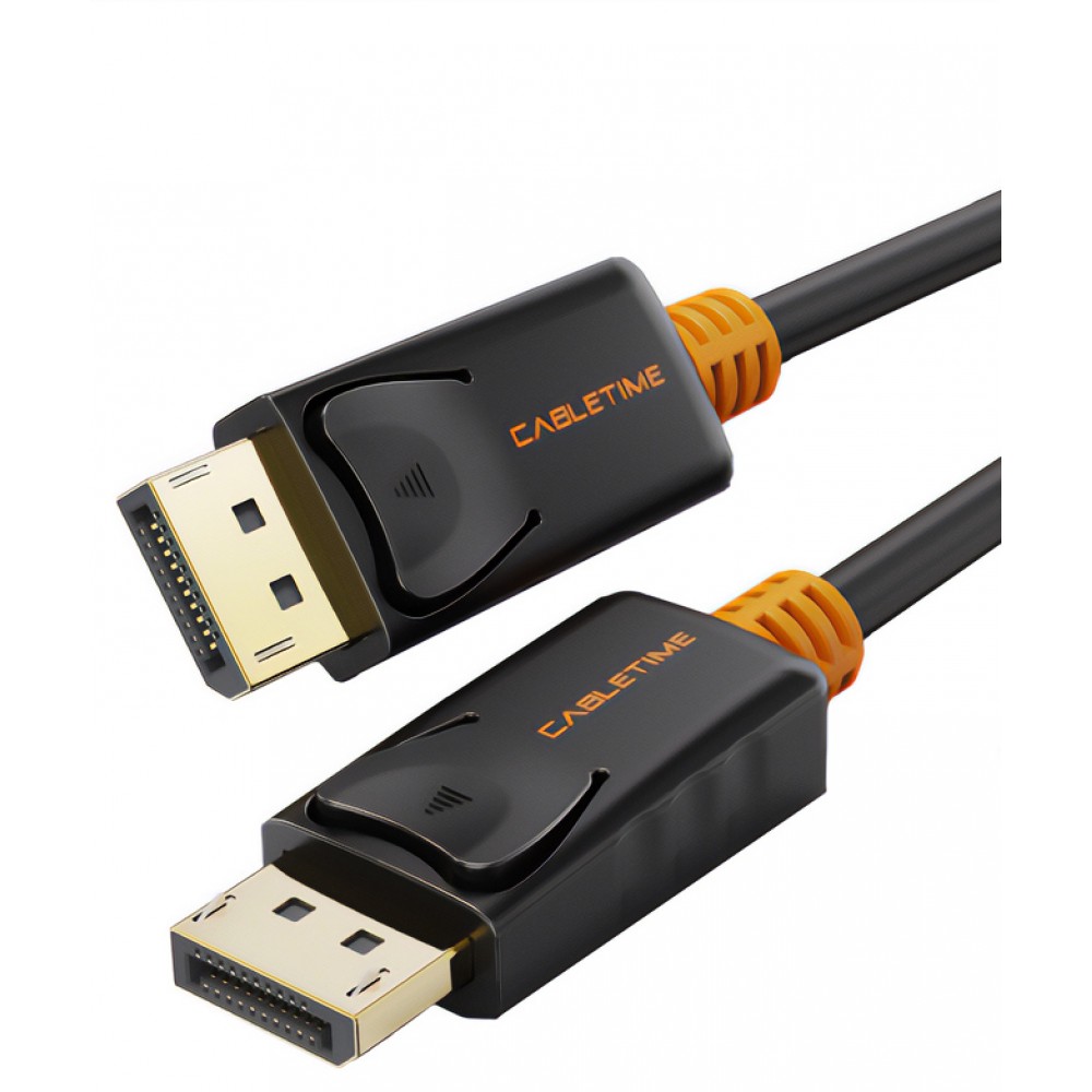 CABLETIME καλώδιο Displayport AV585, 1.2v, 4k/60hz, 1m, μαύρο