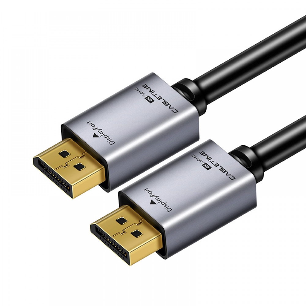 CABLETIME καλώδιο Displayport AV585, 1.2v, 4k/60hz, Premium, 1m, μαύρο