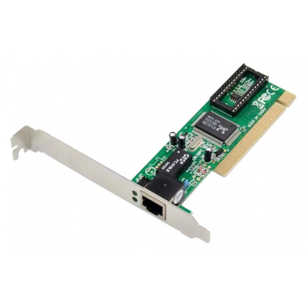 POWERTECH κάρτα επέκτασης PCI σε 1x RJ45 ST701, RTL8139D, 10/100Mbps