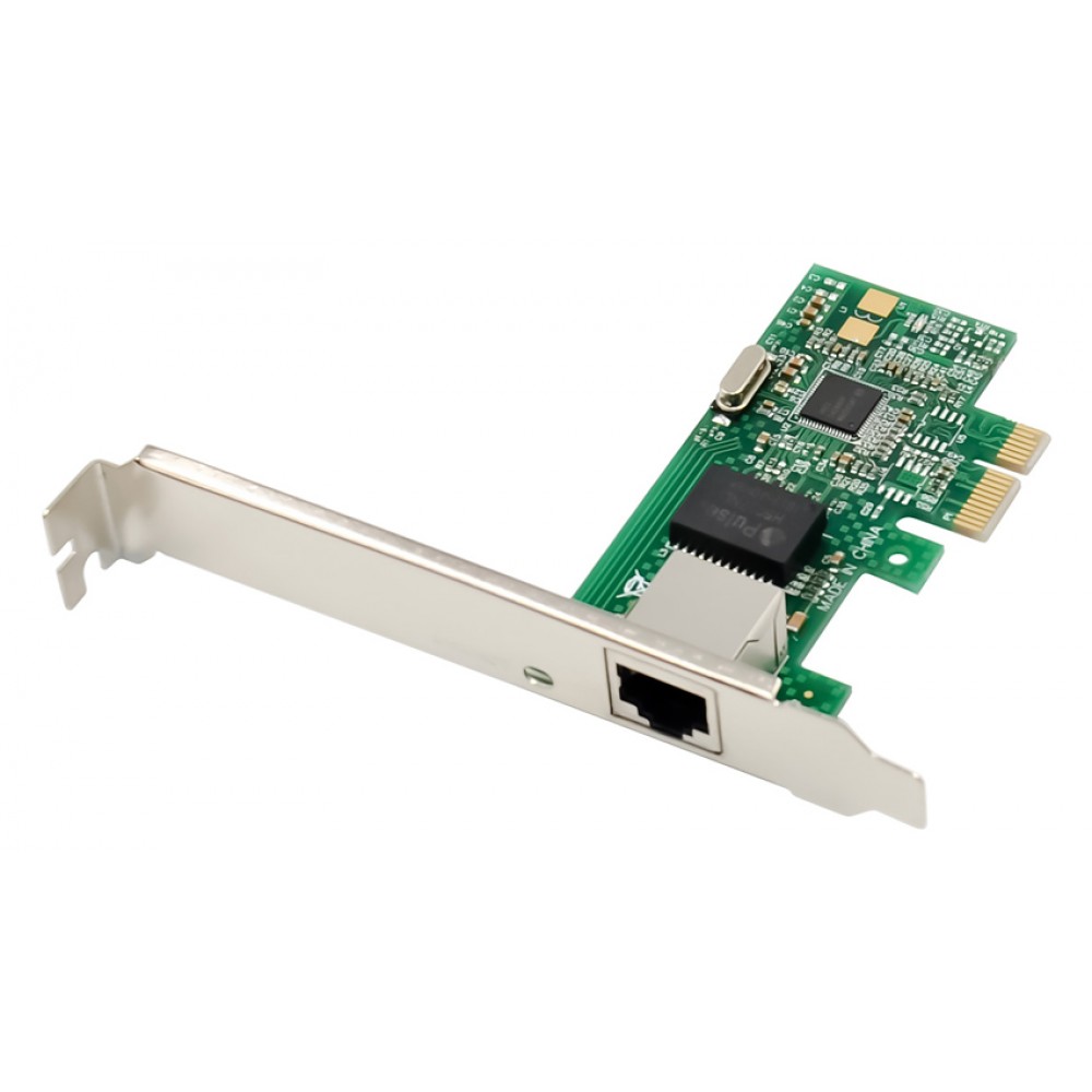 POWERTECH κάρτα επέκτασης PCIe σε 1x RJ45 ST7224, 1000Mbps, WGI211AT