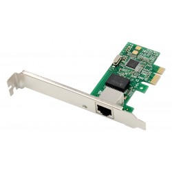 POWERTECH κάρτα επέκτασης PCIe σε 1x RJ45 ST7224, 1000Mbps, WGI211AT