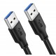 CABLETIME καλώδιο USB CT-AMAMN, 5 Gbps, 0.5m, μαύρο