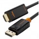 CABLETIME καλώδιο DisplayPort σε HDMI CT-AV585, 1080p/60Hz, 1m, μαύρο