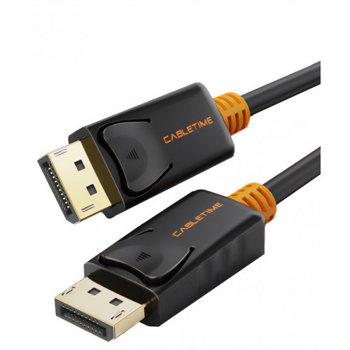 CABLETIME καλώδιο DisplayPort CT-01G, 4K/60Hz, 4.5m, μαύρο