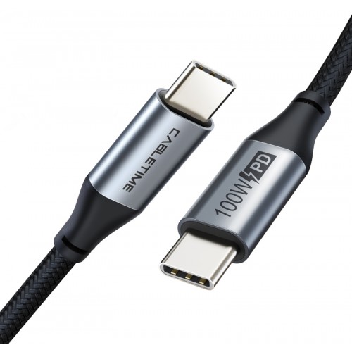 CABLETIME καλώδιο USB Type-C C160, PD100W, 5A, 2m, μαύρο