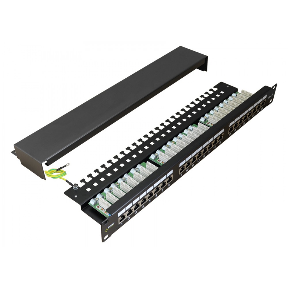 PULSAR patch panel RP-F24V6, 19/1U, 24-port, FTP Cat 6