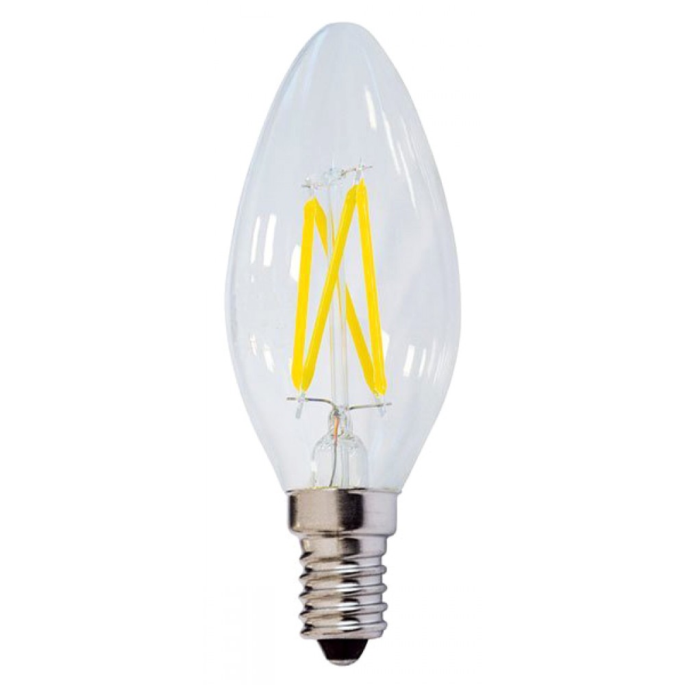 OPTONICA LED λάμπα Candle C35 Filament 1471, 4W, 4500K, E14, 400lm