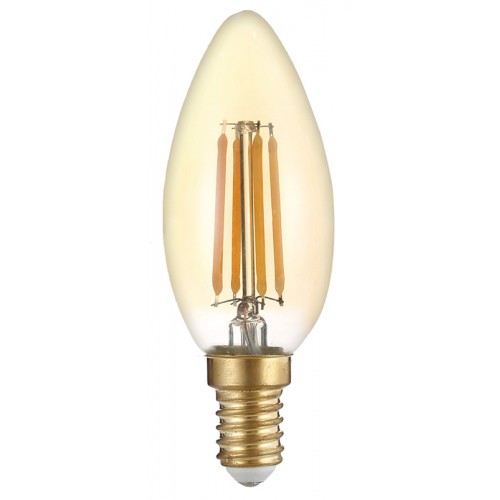 OPTONICA LED λάμπα Candle C35 Filament 1490, 4W, 2500K, E14, 400lm