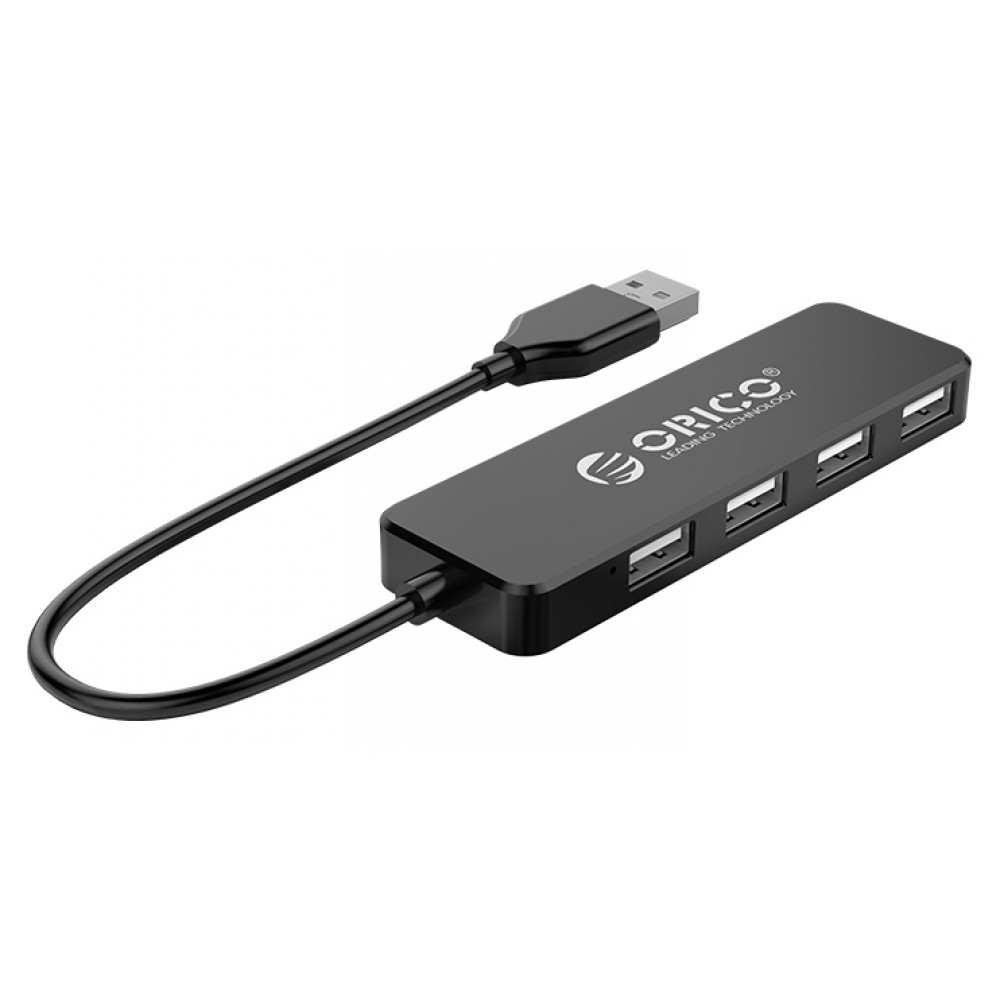 ORICO USB Hub FL01, 4x USB, μαύρο