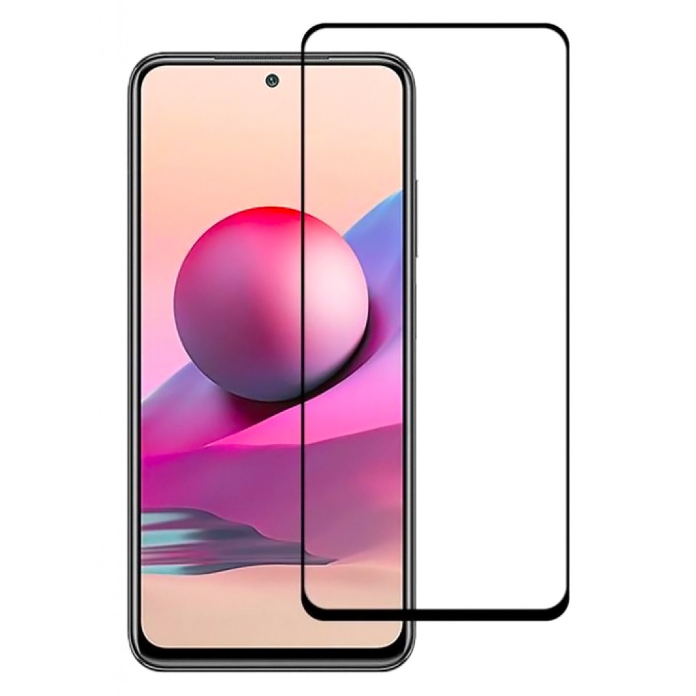 POWERTECH Tempered Glass 5D Full Glue TGC-0487, Xiaomi Note 10S, μαύρο