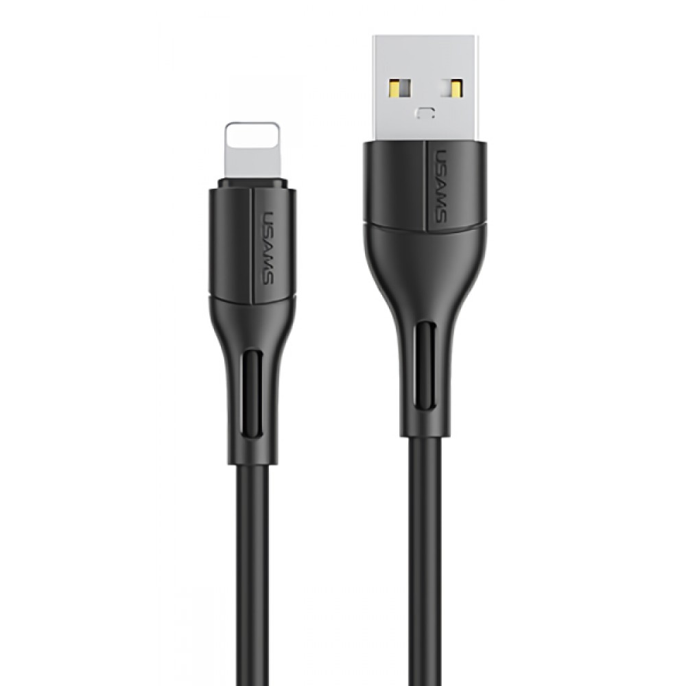 USAMS καλώδιο USB σε Lightning U68, 2A, 1m, μαύρο