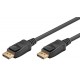 GOOBAY καλώδιο DisplayPort 2.0 58534, gold-plated, 8K, HDR, 2m, μαύρο