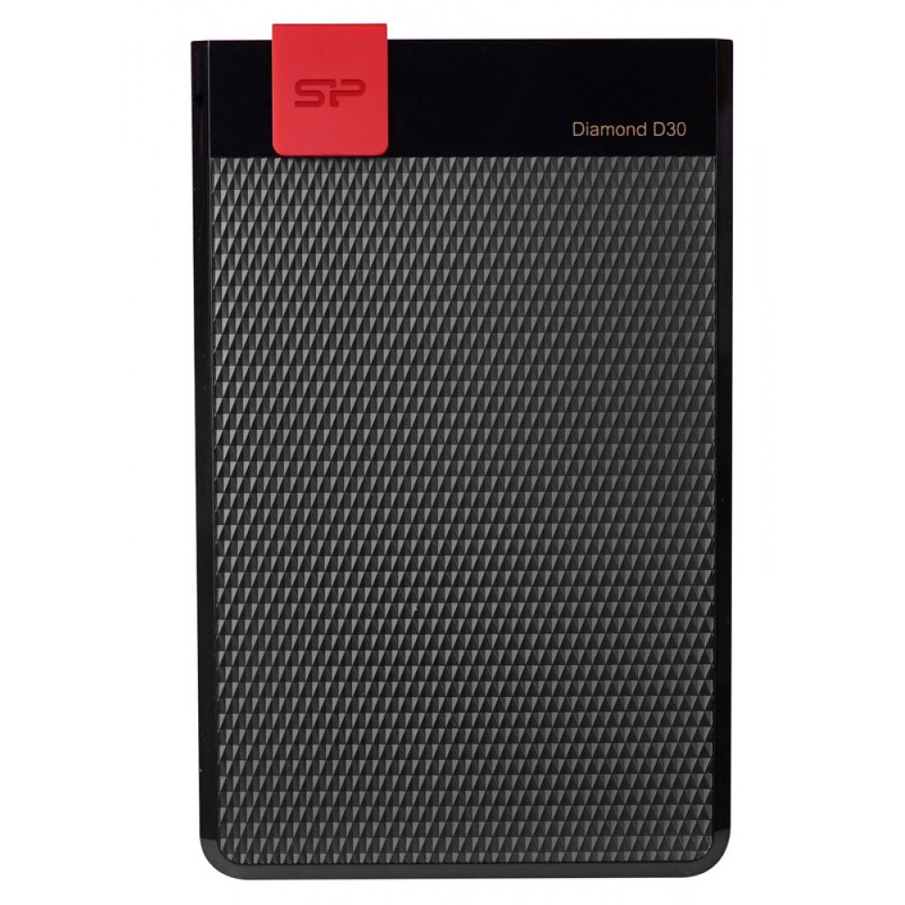 SILICON POWER Εξωτερικός HDD 1TB Diamond D30 D3S, USB 3.2, Black