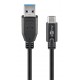 GOOBAY καλώδιο USB σε USB-C 73141, 15W, 5Gbps, 3m, μαύρο