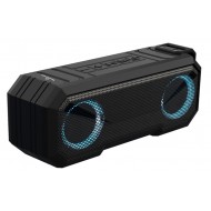 POWERTECH φορητό ηχείο & power bank PT-988 16W RMS, FM, RGB, IPX7, μαύρο