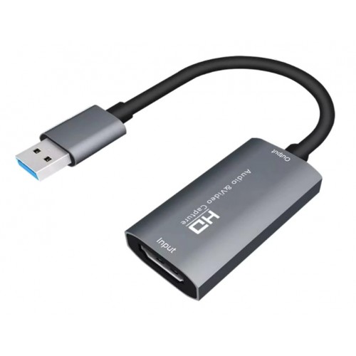 CABLETIME video capture Z29, HDMI/USB σύνδεση, 4K, γκρι