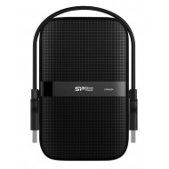 SILICON POWER εξωτερικός HDD Armor A60, 1TB, USB 3.2, μαύρος