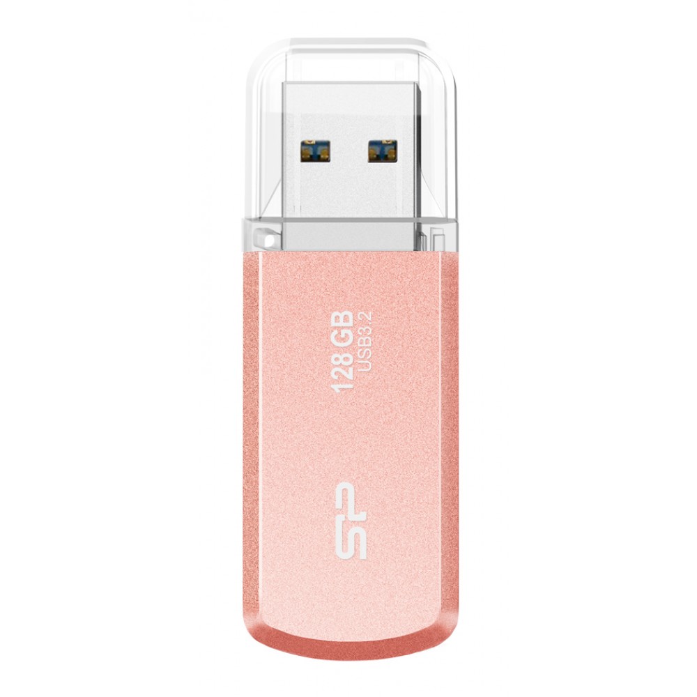 SILICON POWER USB Flash Drive Helios 202, 128GB, USB 3.2, ροζ χρυσό