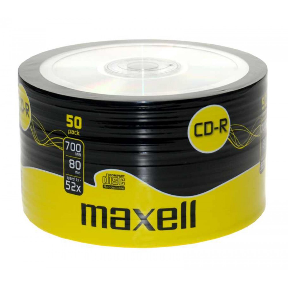 MAXELL CD-R 700ΜΒ/80min, 52x speed, spindle pack 50τμχ