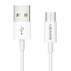 USAMS καλώδιο Micro USB σε USB US-SJ284, 10W, 1m, λευκό