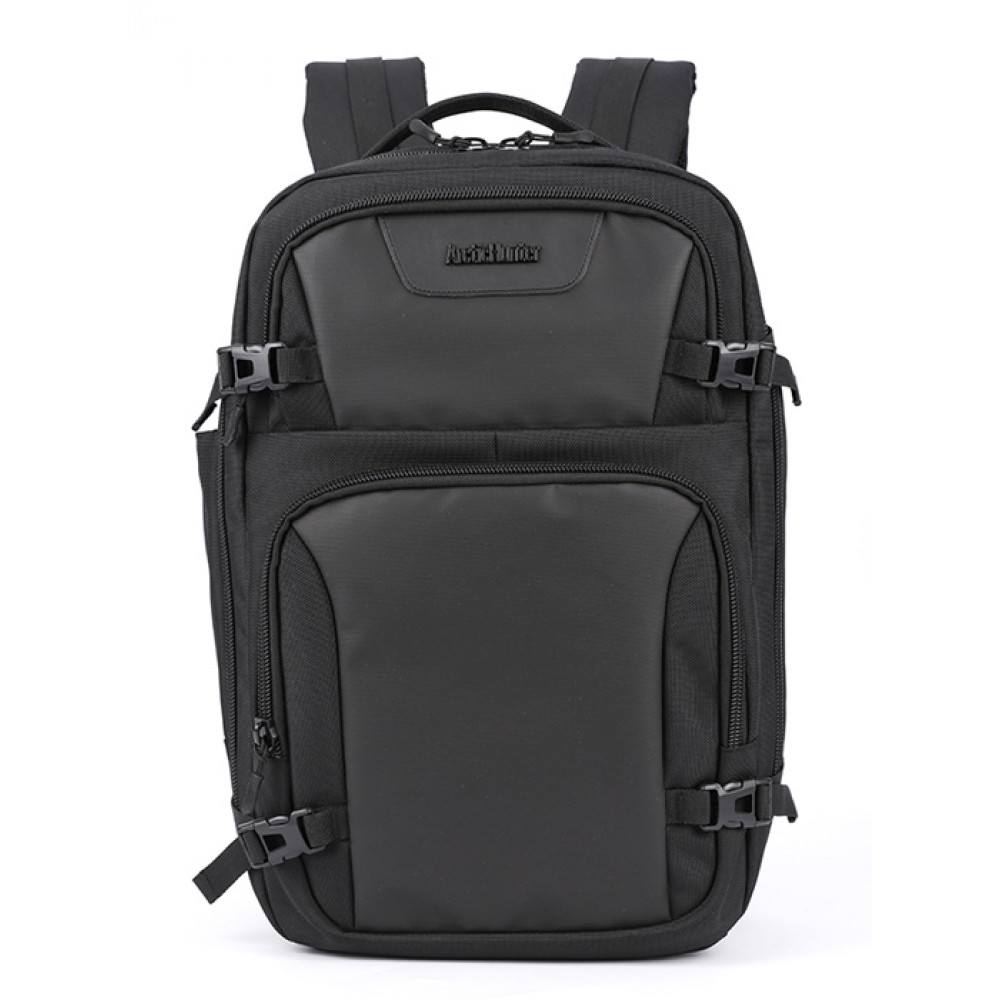 ARCTIC HUNTER τσάντα πλάτης B00191 με θήκη laptop 15.6, USB, 23L, μαύρη