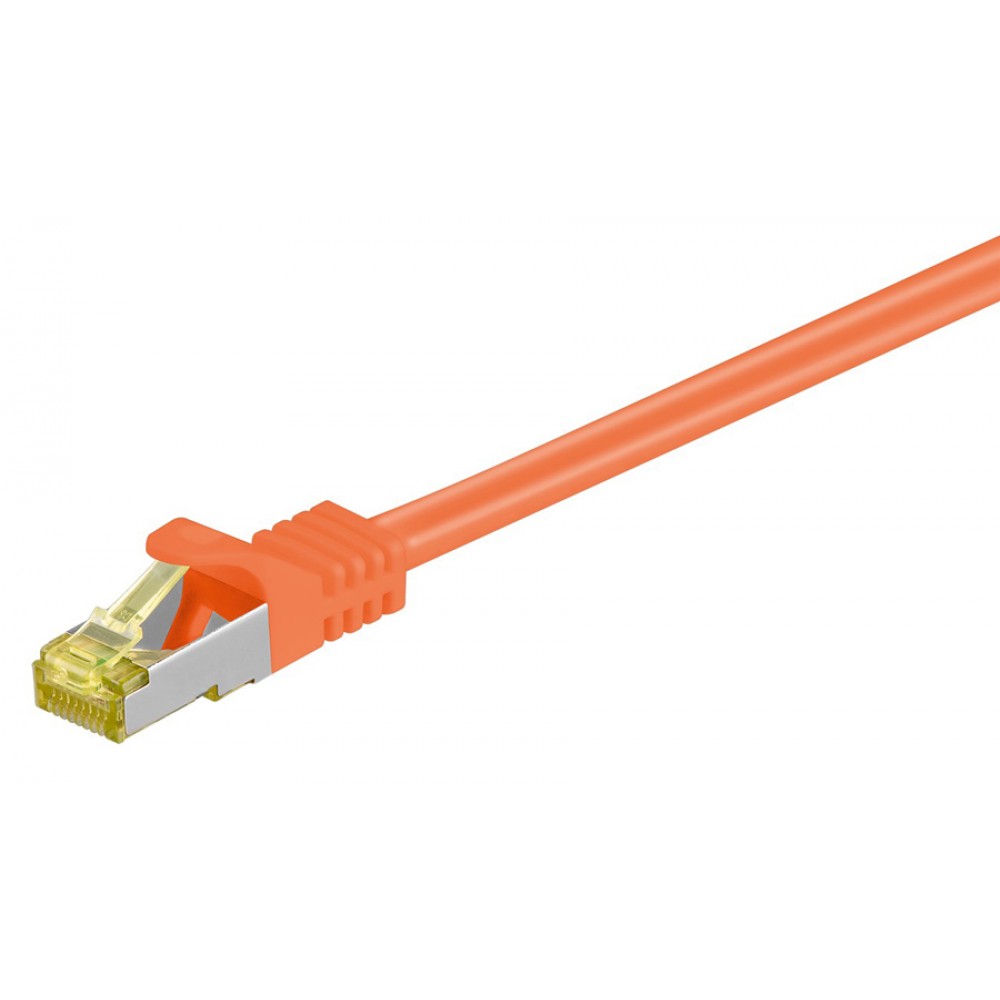 GOOBAY καλώδιο S/FTP CAT 7 91570, AWG 26/7, copper, 0.25m, πορτοκαλί