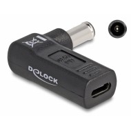 DELOCK αντάπτορας τροφοδοσίας 60014, USB-C σε Sony 6x4.3mm, 90°, μαύρος