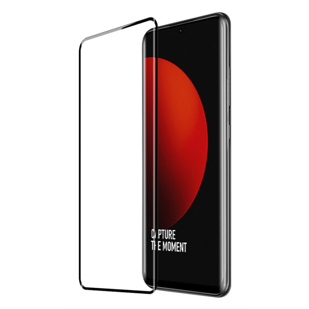 POWERTECH tempered glass 3D TGC-0587, full glue, Xiaomi 12S Ultra, μαύρο