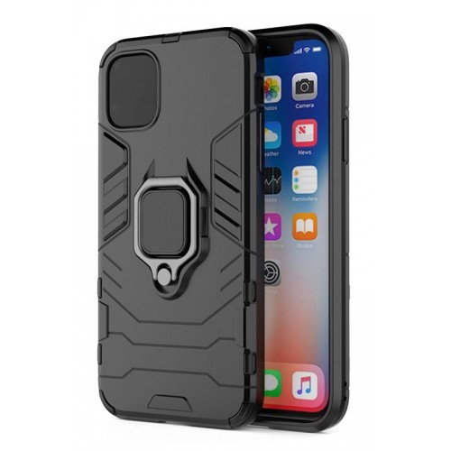 POWERTECH Θήκη Ring Armor MOB-1746 για iPhone 14, μαύρη